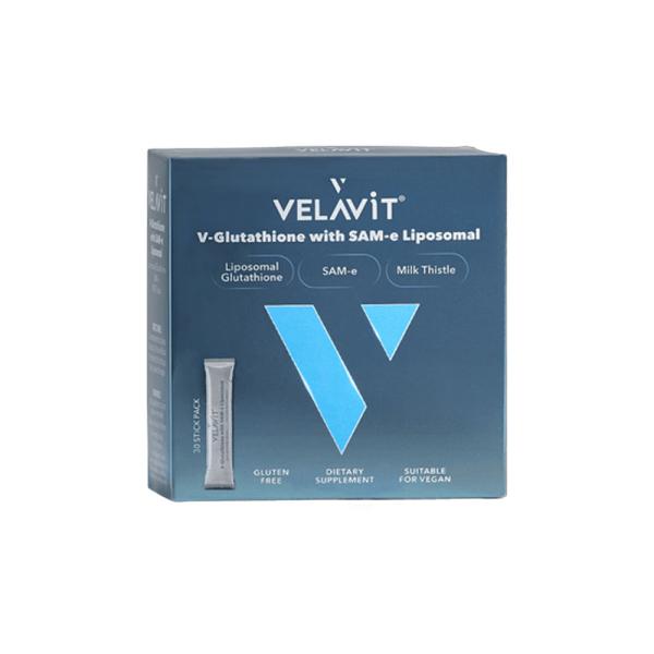 Velavit V-Glutathione with SAM-e Liposomal 30 Sachets