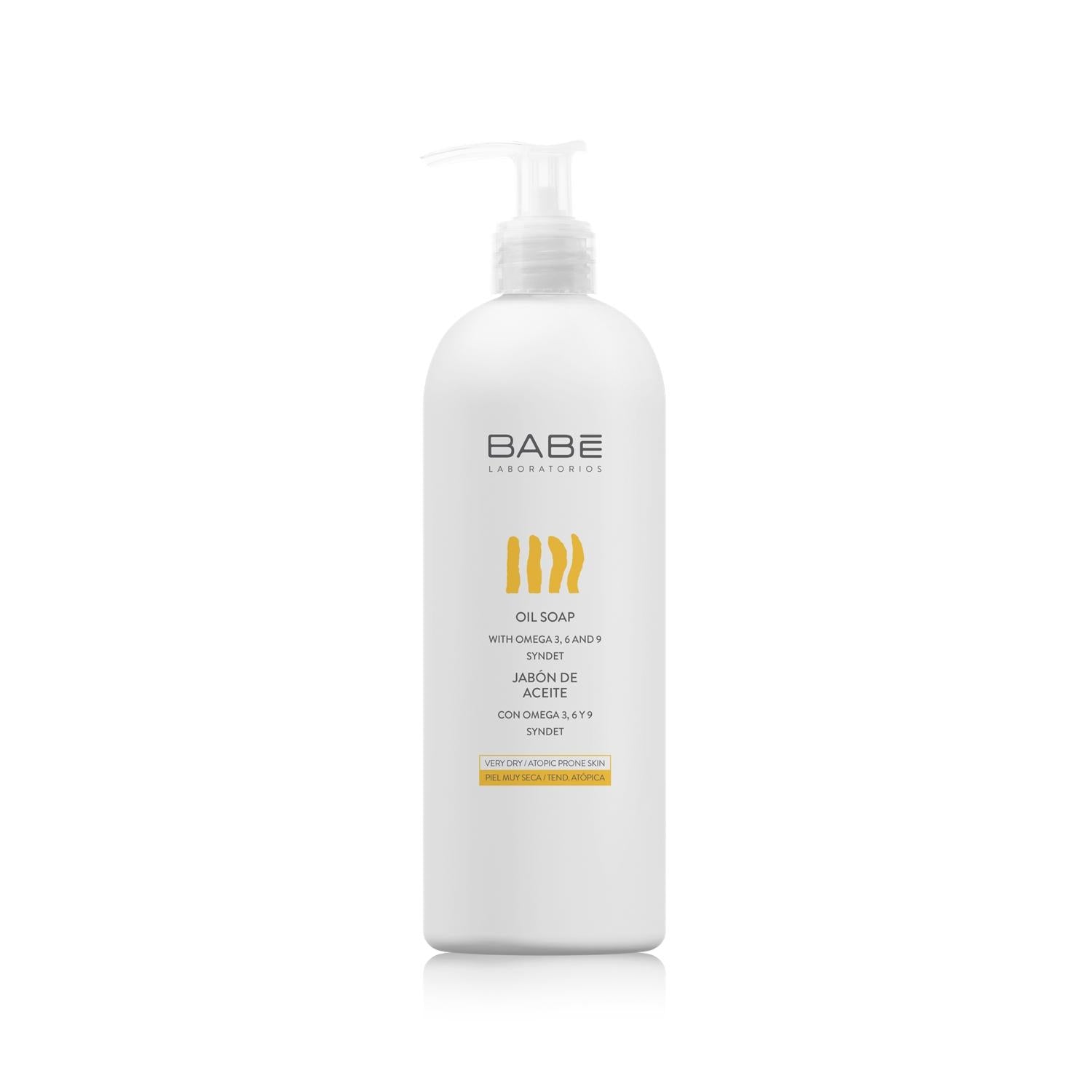 Babe Oil Soap for Very Dry & Atopic Skin - 500ml Moisturizing Body Wash, Gentle Eczema Relief
