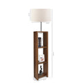 Homing Decorative Floor Lamp with 3-Shelf Storage - Modern Lighting Solutions for Home & Office