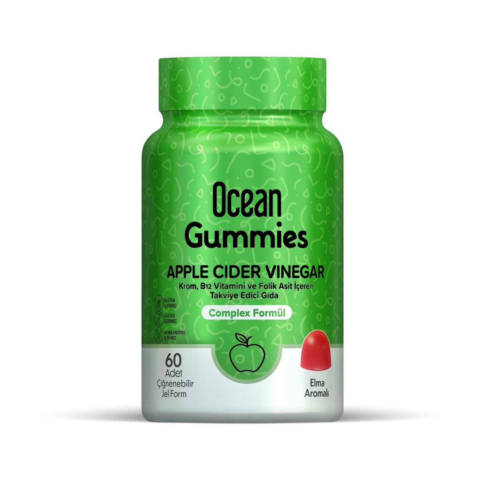Ocean Gummies Apple Cider - Chewy Gel Supplement | 60 Count