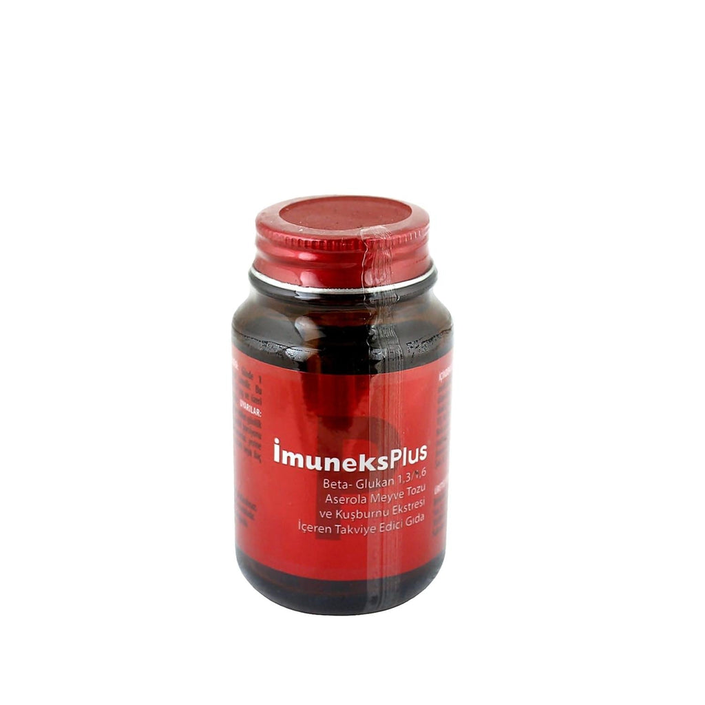 İmuneks Plus - Immune Support Supplement with Beta Glucan & Acerola Cherry - 30 Capsules