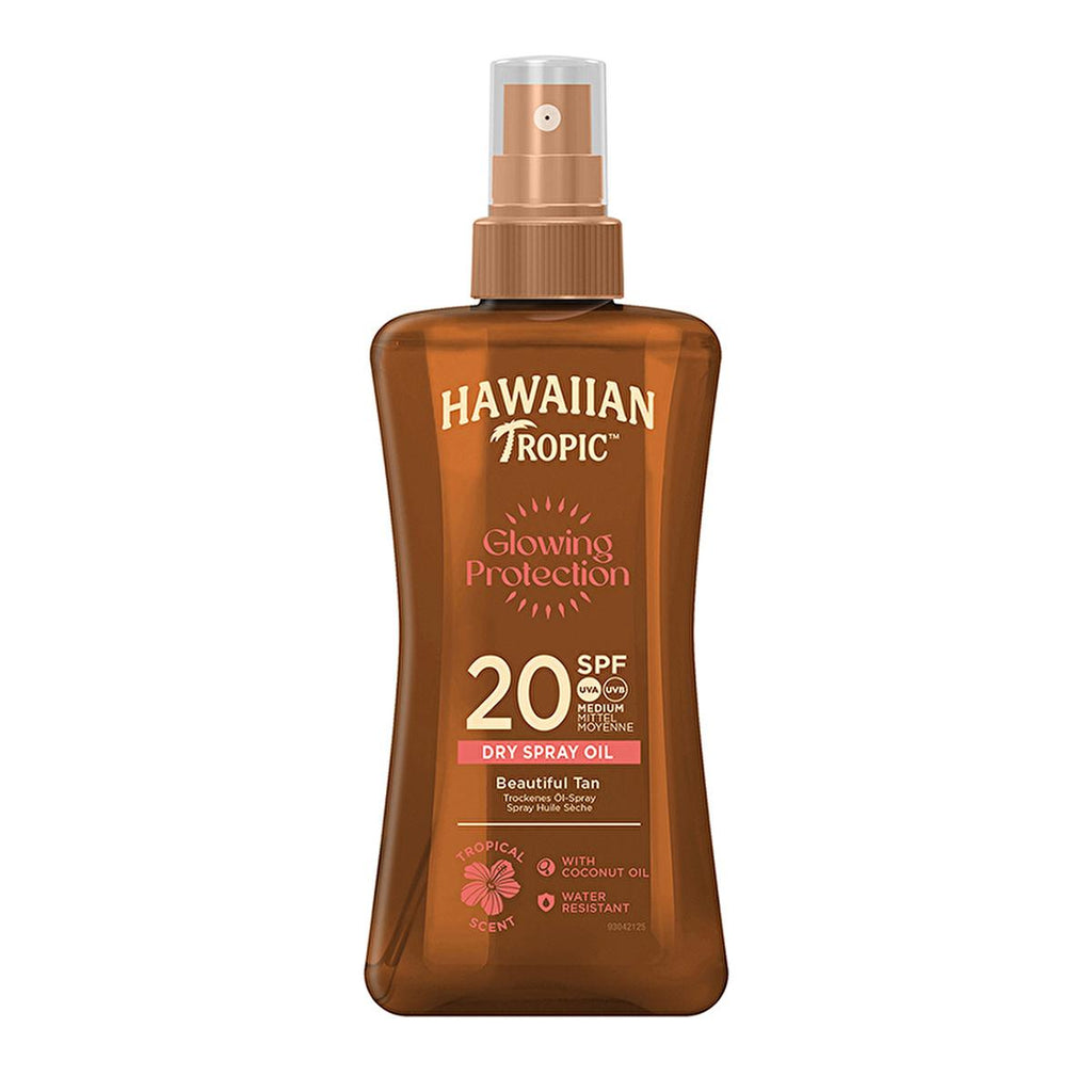 Hawaiian Tropic Glowing Protection SPF20 Sunscreen Oil: Tan & Moisturize with UVA/UVB Protection