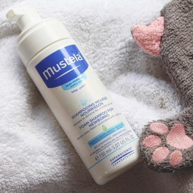 Mustela Baby Foam Shampoo for Newborns - Gentle, Tear-Free, 5.07 fl oz