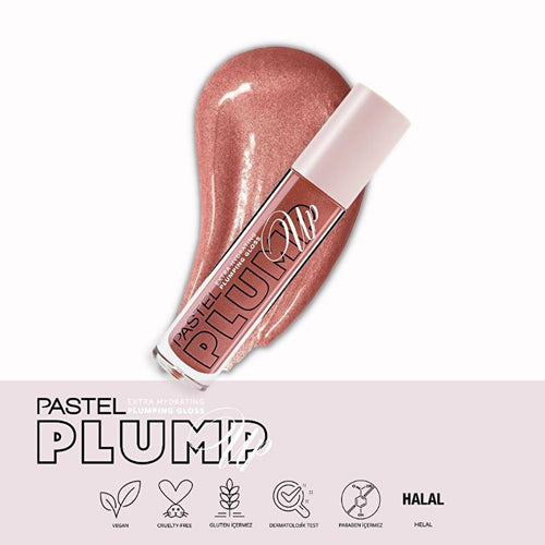 Pastel Profashion Plump Up Extra Hydrating Plumping Gloss 202 - Vegan Hydrating Lip Gloss with Plumping Effect