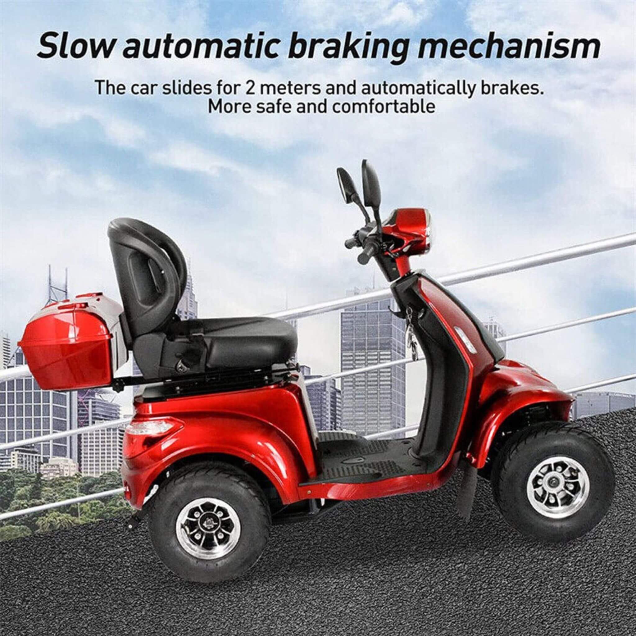 Zvg 4-Wheel 60V/20AH Electric Golf Senior Travel Mobility Scooter For Adults, 440LBS (SAK91582) – SAKSBY WHOLESALE, view 12