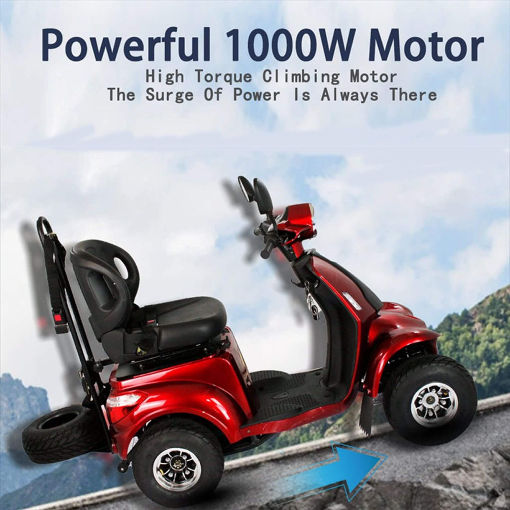 Zvg 4-Wheel 60V/20AH Electric Golf Senior Travel Mobility Scooter For Adults, 440LBS (SAK91582) – SAKSBY WHOLESALE, view 4