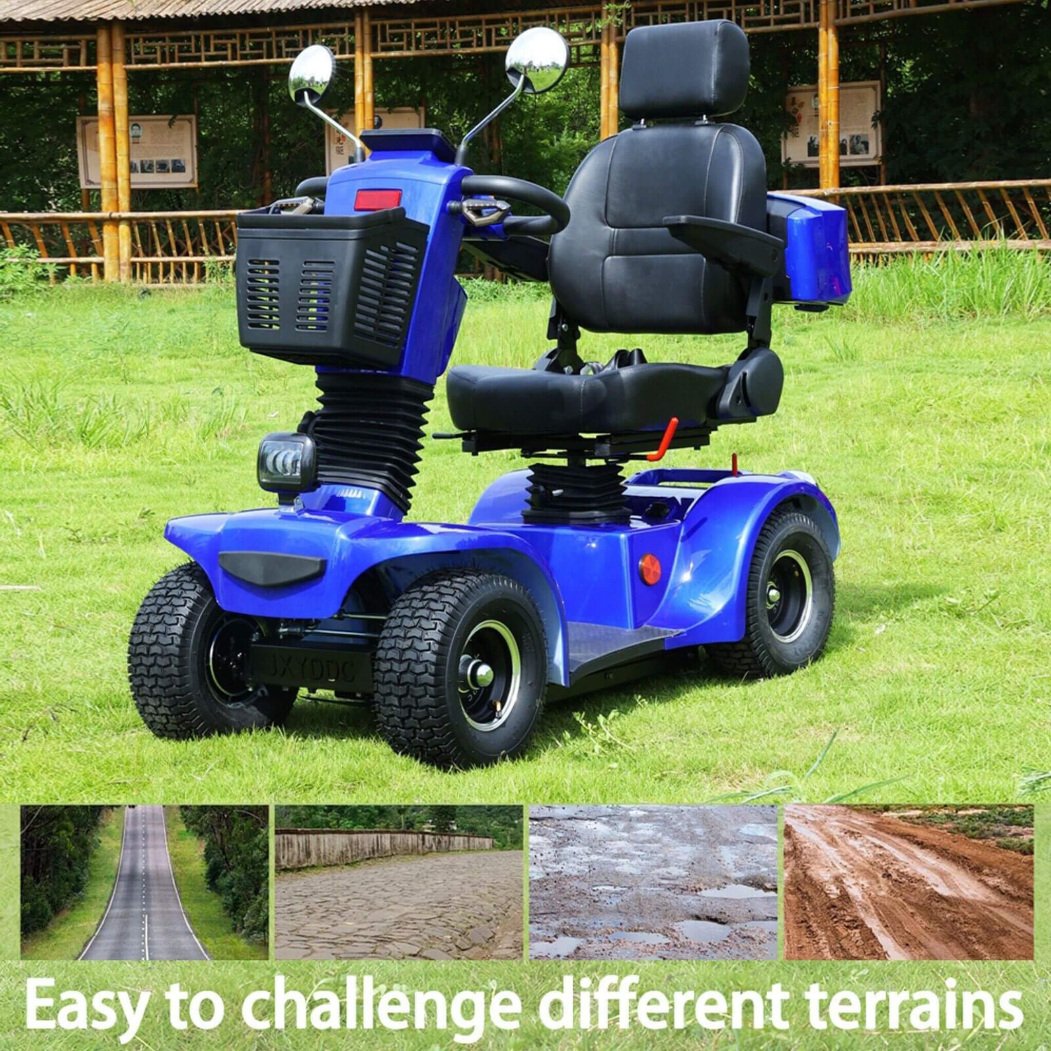 Zvg 4-Wheel Heavy-Duty 500W 48V20AH Electric All-Terrain Mobility Scooter (SAK93647) – SAKSBY WHOLESALE, view 7