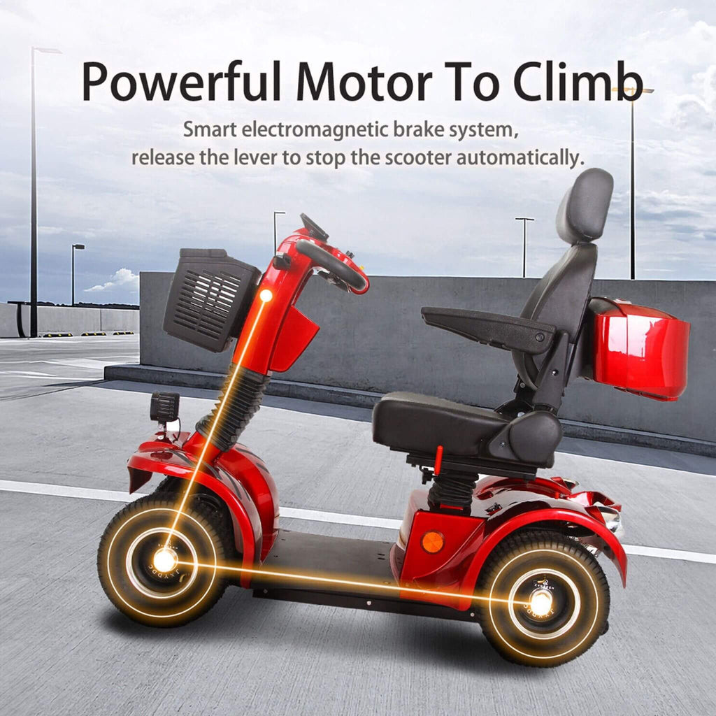 Zvg 4-Wheel Heavy-Duty 500W 48V20AH Electric All-Terrain Mobility Scooter (SAK93647) – SAKSBY WHOLESALE, view 5