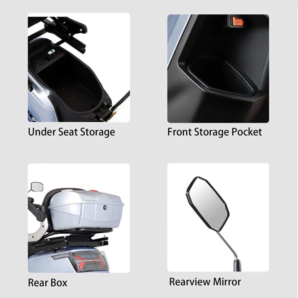 Zvg Heavy-Duty 1000W 60V/20AH Four Wheel All-Terrain Travel Mobility Scooter, 440LBS (SAK91645) – SAKSBY WHOLESALE, view 13