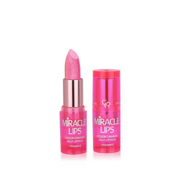 Golden Rose Color Changing Jelly Lipstick 3.7g - Berry Pink Shade with Natural Glossy Finish