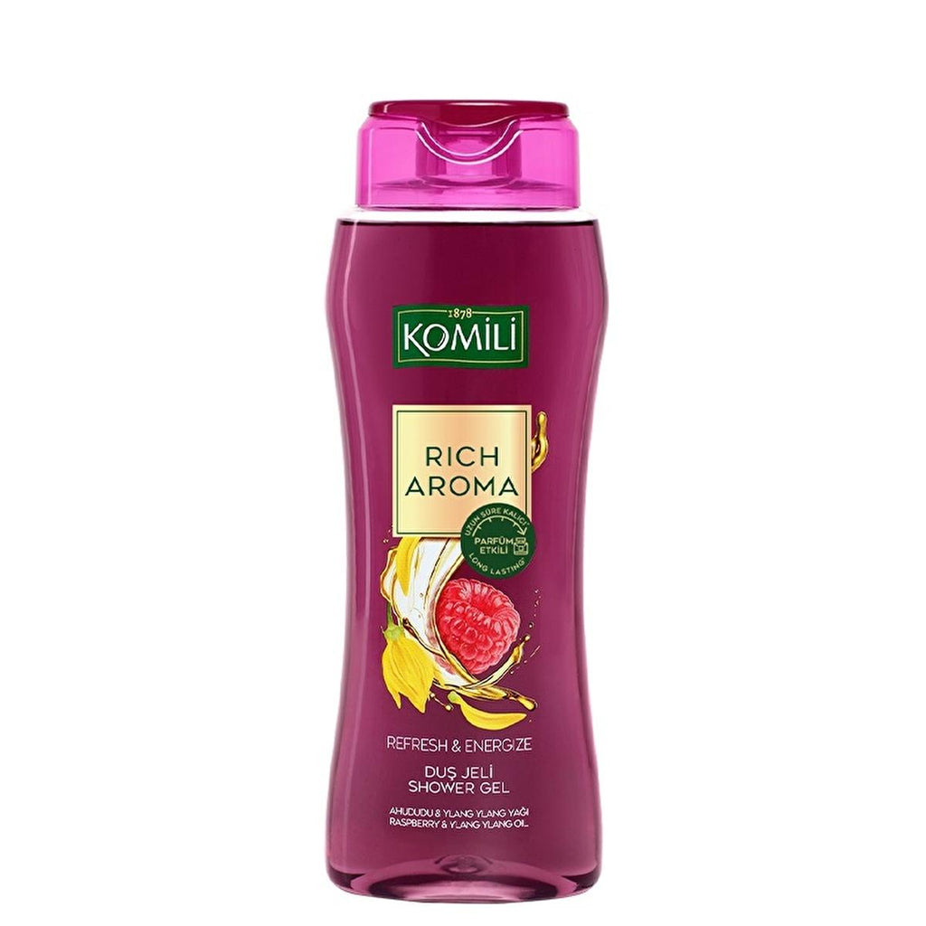 Komili Rich Aroma Refresh & Energize Shower Gel - Long Lasting Fragrance & Energizing Formula