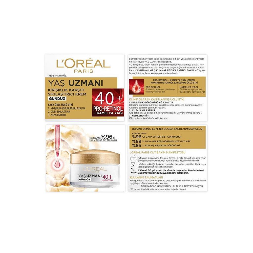 L'Oréal Paris Anti-Wrinkle Cream for Mature Skin - Age Specialist 40+ Firming Moisturizer