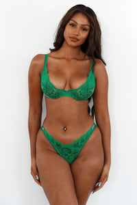 Sustainable Luxe Balcony Bra (Set) - Emerald