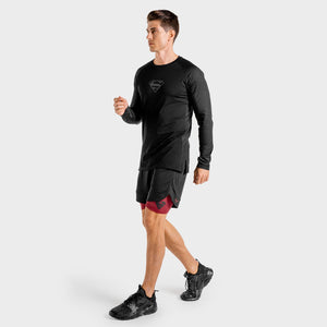 Superman Long Sleeves Tee - Onyx