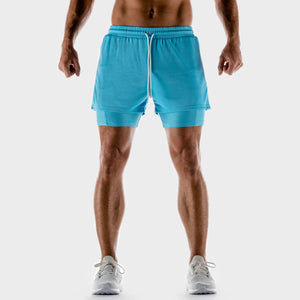 Hybrid Performance 2-in-1 Shorts - Blue