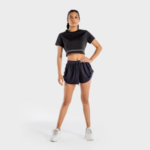 Flux Crop Tee - Onyx