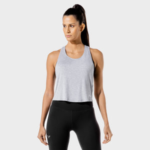 Women's Fitness - Wrap Tank - Grey Marl