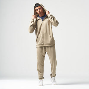 Essential Zipped Hoodie - Sand