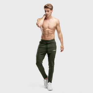 Warrior Jogger Pants - Olive with Black Panel