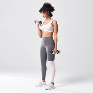 LAB360° Colour Block Leggings - Charcoal Grey