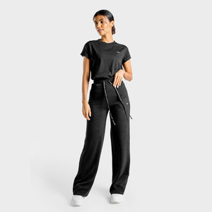 Luxe Wide Leg Pants - Onyx