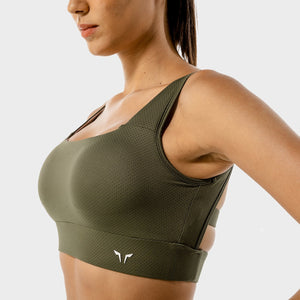 Flux Bra - Khaki & White