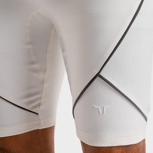 Wolf Compression Shorts - White