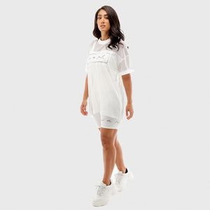 Vibe Mesh Tee - White