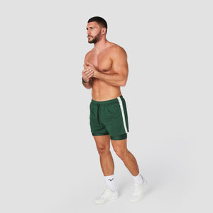 Hybrid Performance 2-in-1 Shorts - Green