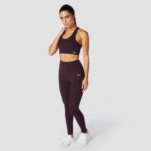 Hera High-Waisted Leggings - Burgundy