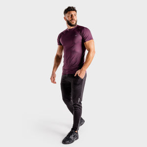 Wolf Seamless Tee - Burgundy