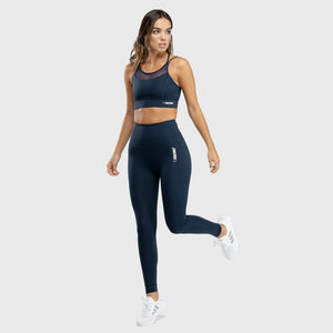 We Rise High-Waisted Leggings - Navy Blue