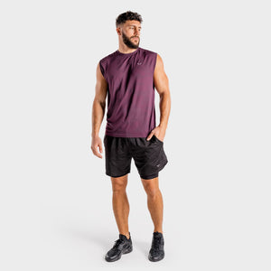 Wolf Seamless Tank - Burgundy