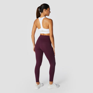 Infinity Cropped 7/8 Leggings - Burgundy