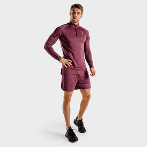 Wolf Running Top - Burgundy