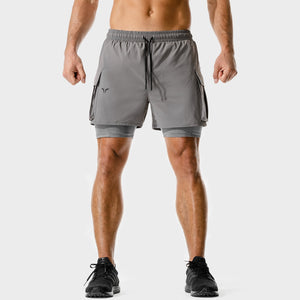 Code 2-in-1 Cargo Shorts - Dark Gull Grey