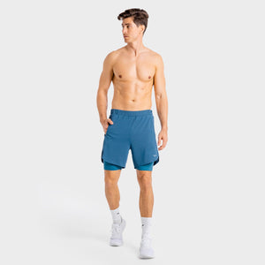 Core Mesh 2-in-1 Shorts - Slate