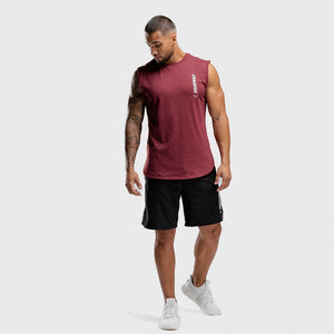 Warrior Cut-Off Tank - Maroon