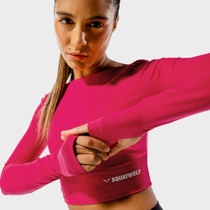 Warrior Crop Tee - Magenta