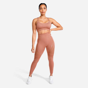 Meta Sports Bra - Rose Gold