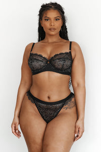 Desire Balcony Bra (Set) - Black