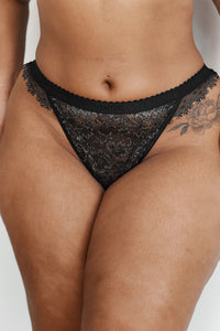 Desire Balcony Thong - Black