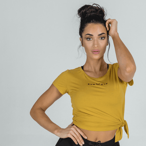 She-Wolf Crop Top - Mustard