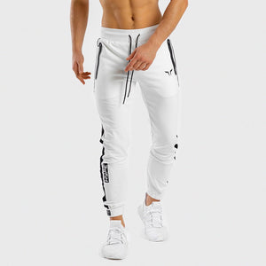 HYPE Joggers - White with Black Panel