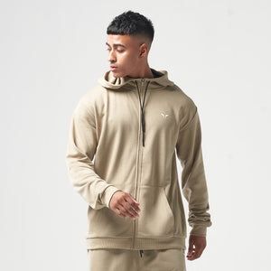 Essential Zipped Hoodie - Sand