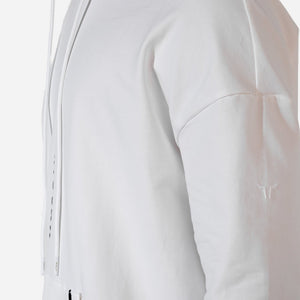 Hybrid Vertical Hoodie - White