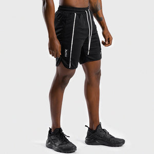 HYPE Shorts - Black with White Lines
