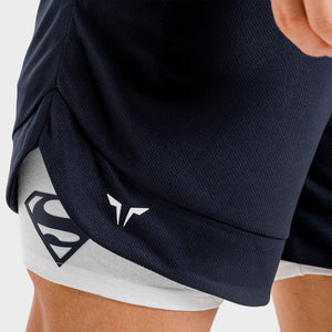 Superman 2 in 1 Shorts - Blue