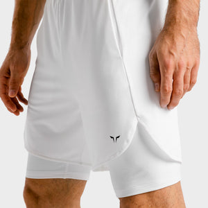 Core Mesh 2-in-1 Shorts - White