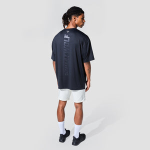 Graphic Wordmark Oversized Tee - Black